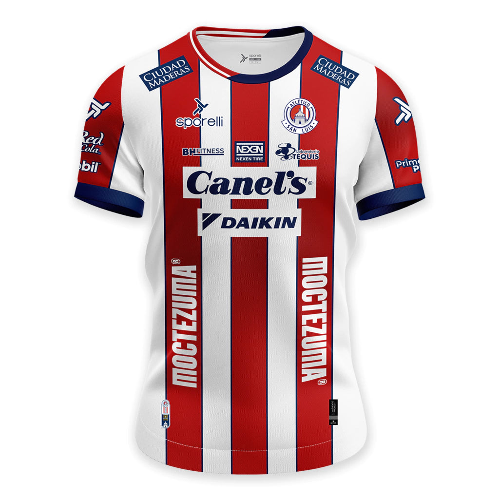 Jersey Rojiblanca Oficial Atlético de San Luis Caballero 25- SALLES LAMONGE