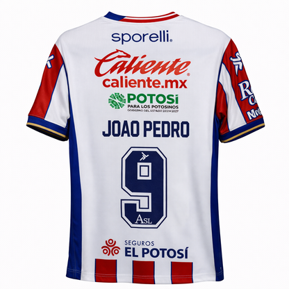 Jersey Rojiblanca Oficial Atlético de San Luis Caballero 25- JOAO PEDRO